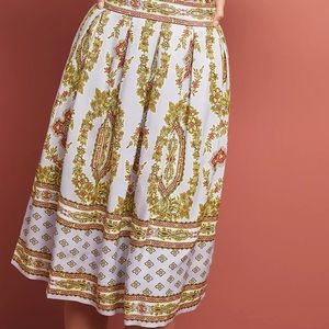 Anthropologie “Echarpe” Maeve midi skirt, NWT, size 8, with pockets!
